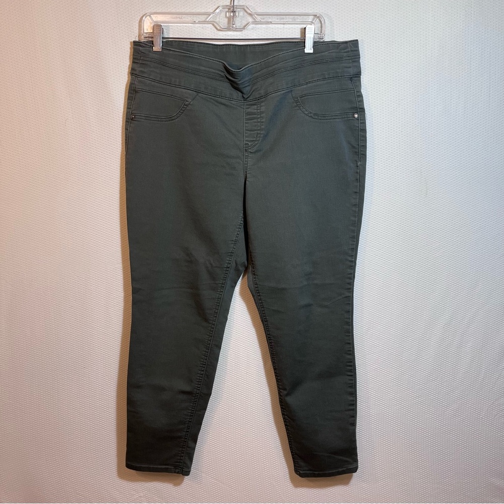 Style & Co. Size 14-Women’s Stretch Pull-On Ankle Pants - Olive Green